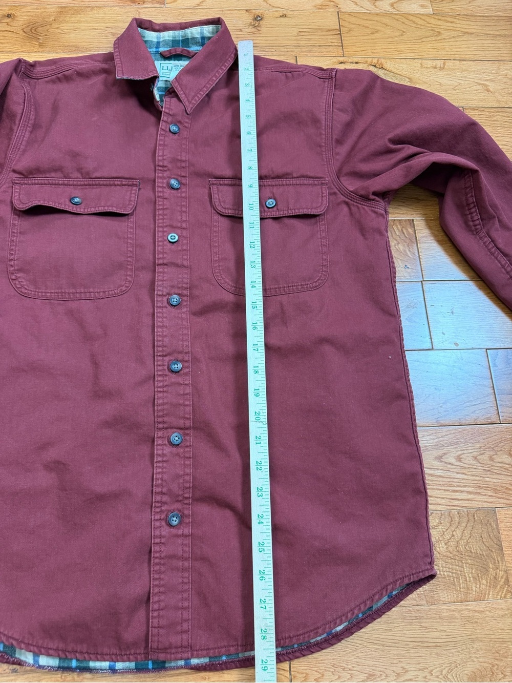 L.L.Bean 90s Flannel Lined Hurricane Shirt Gorpcore - Picture 8 of 8